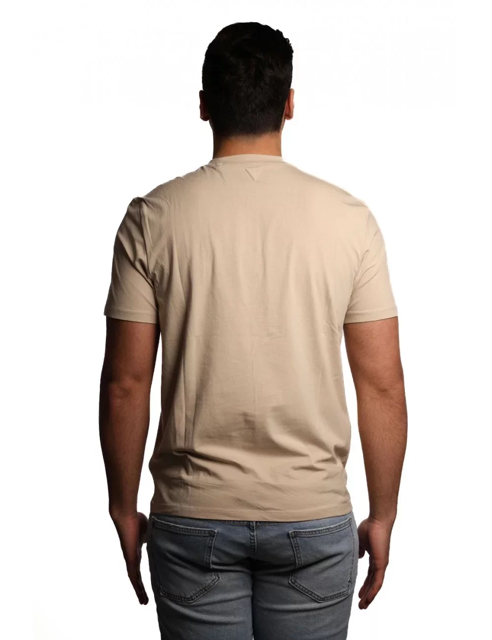 Guess Ss Alphy T-Shırt Erkek Bej T-Shirt Z2YI11J1314-G9D0