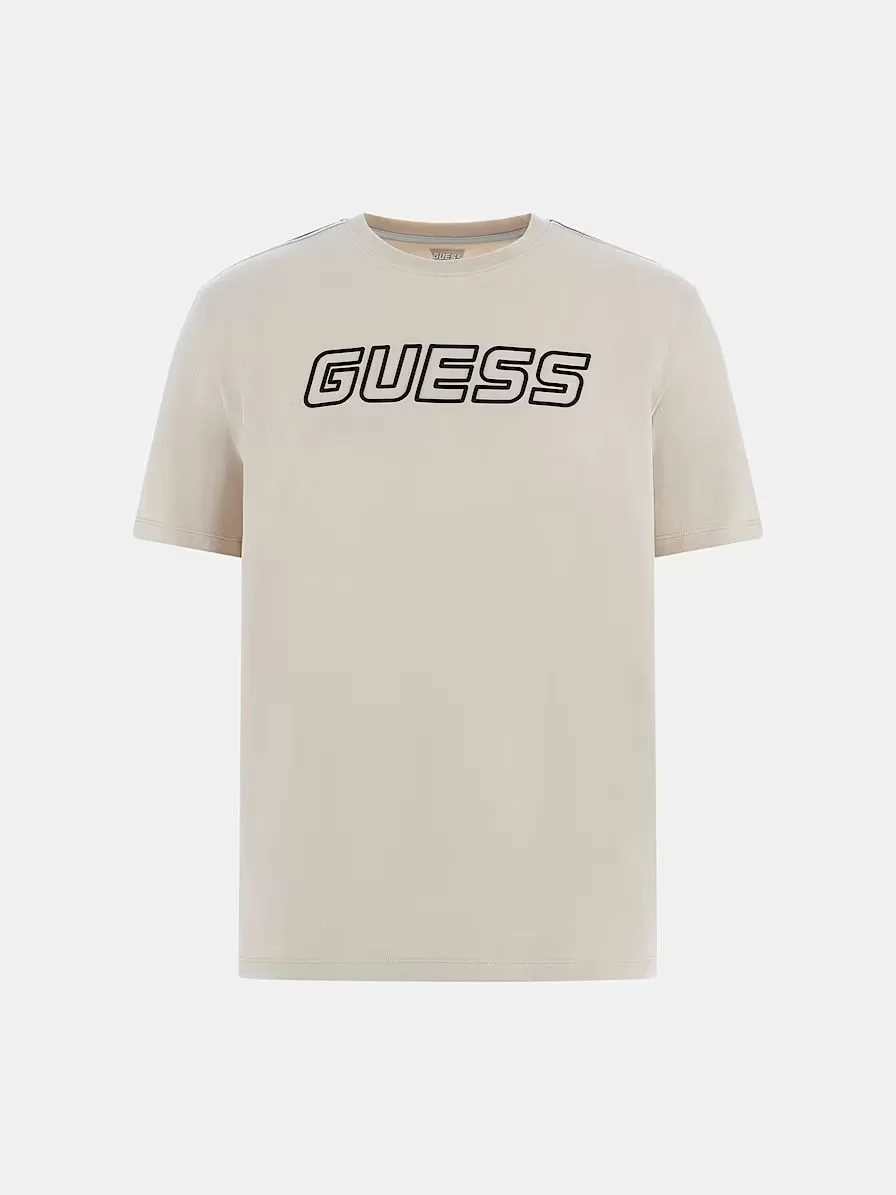 Guess ARLO CN T-SHIRT Erkek Bej T-shirt Z4GI18J1314-G9D0