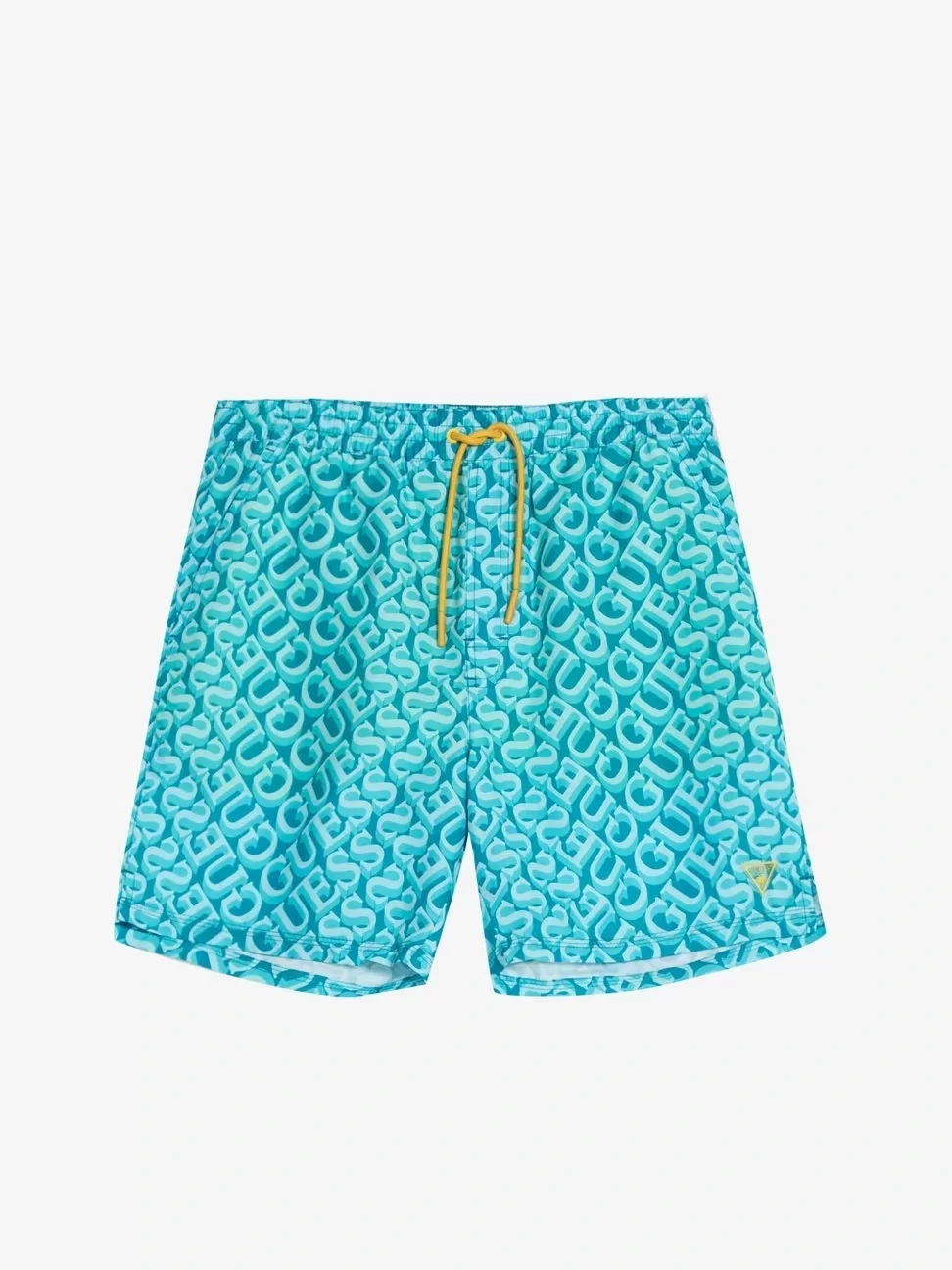 Guess Swımtrunk Medıum Guess Aop Erkek Gri Mayo F4GT06WG2A2-P7VV