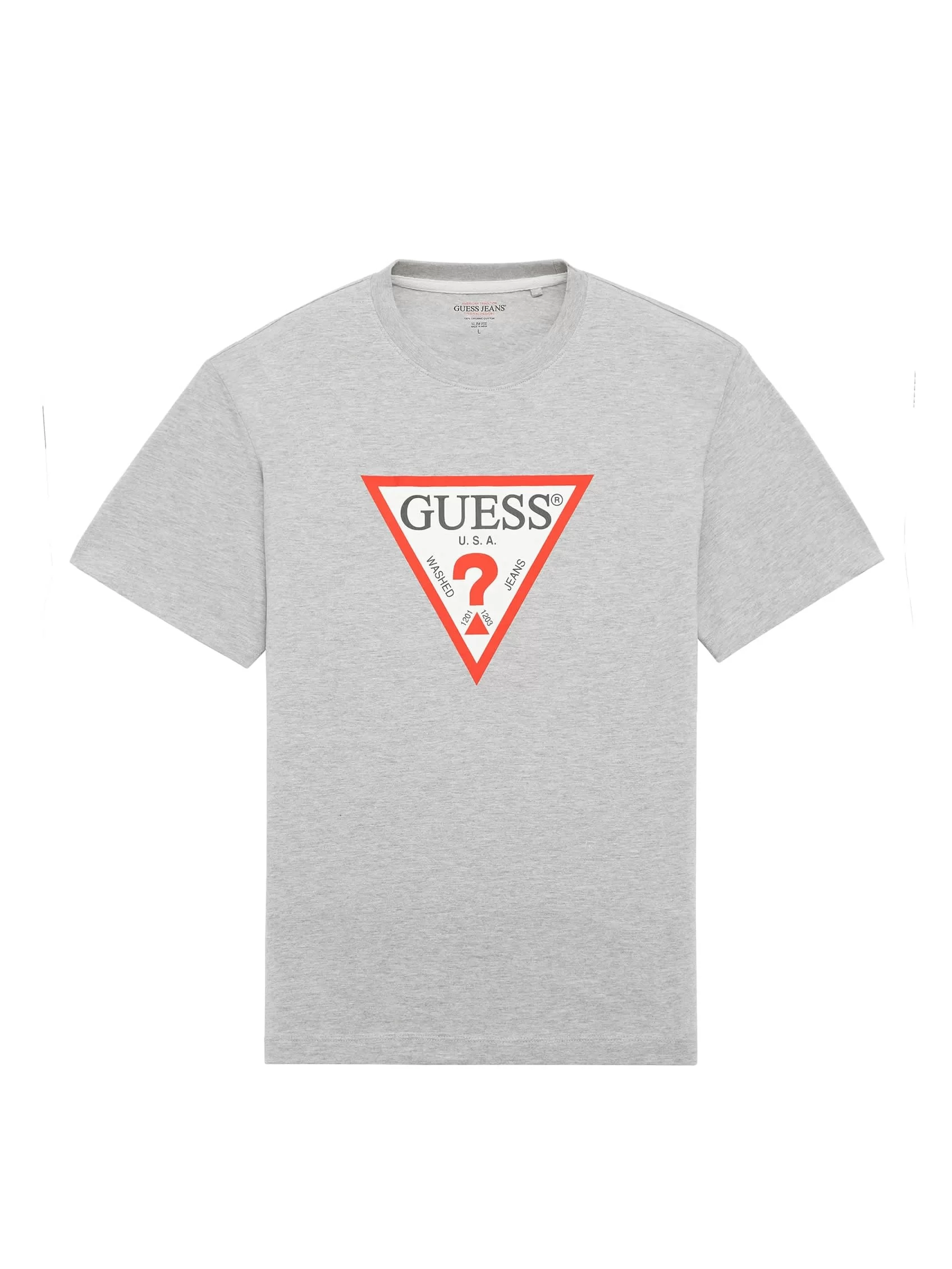 Guess Jeans GJ SS CN OS ICONIC TEE Erkek Gri T-shirt M4YI45K8FQ4-H90Z