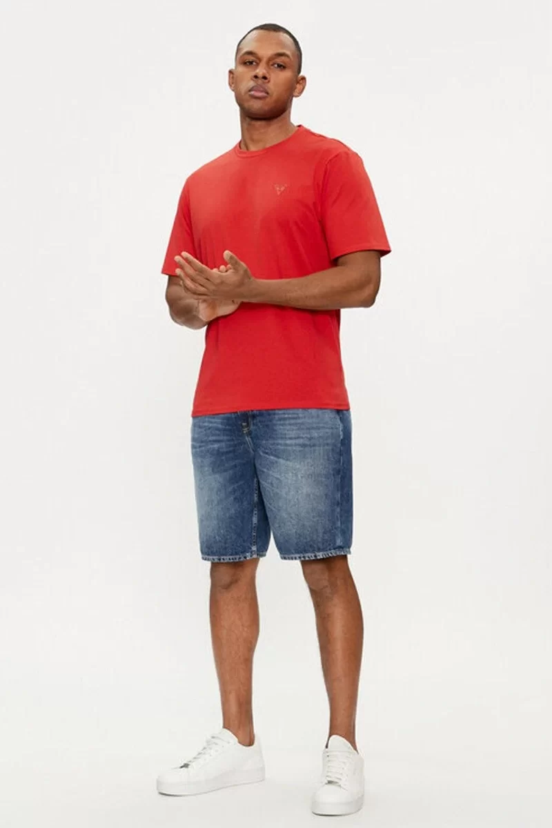 Guess SS CN BASIC TEE Erkek Kırmızı T-shirt F3GI00K8HM0-G5Q4
