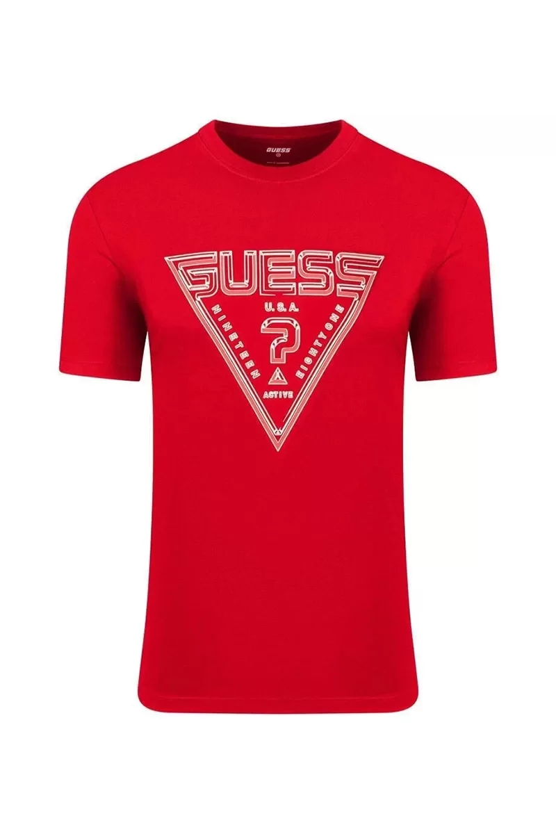 Guess WESTLY CN T-SHIRT Erkek Kırmızı T-shirt Z5RI12J1314-G587