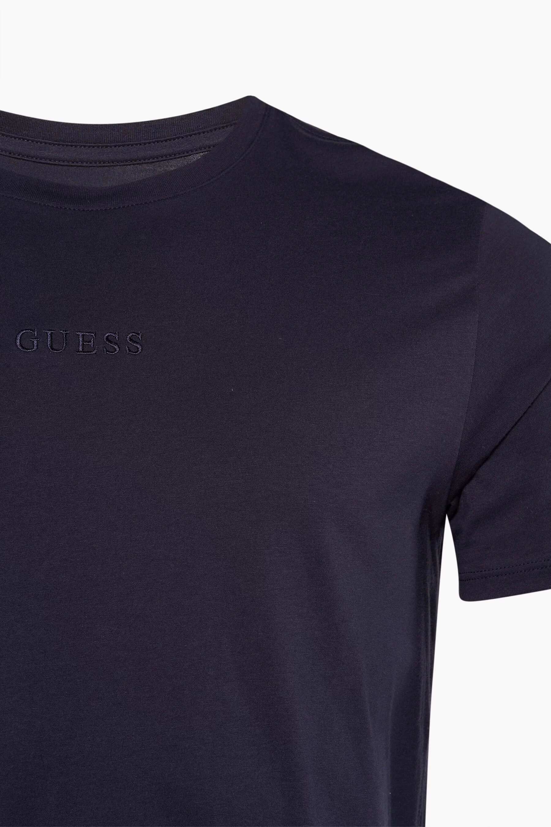 Guess SS GUESS EMB PIMA CREW Erkek Lacivert T-shirt M4GP39K7HD0-G7V2