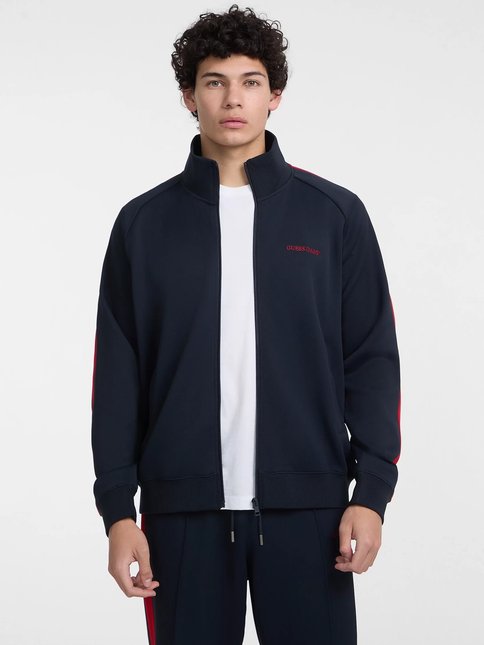Guess Jeans GJ TRICOT TRACK JACKET Erkek Lacivert Eşofman Üstü M5GQ29KB212-A71W