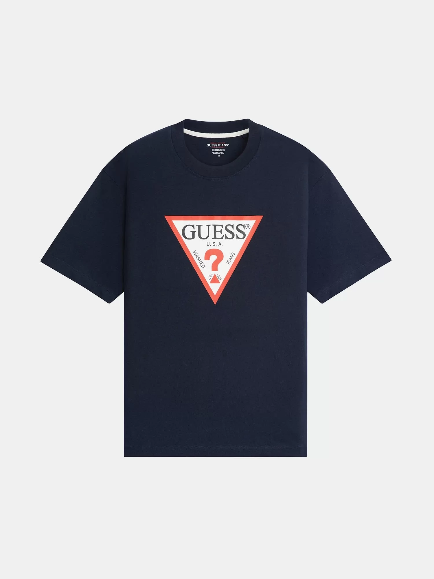 Guess Jeans GJ SS CN OS ICONIC TEE Erkek Lacivert T-shirt M4YI45K8FQ4-A71W