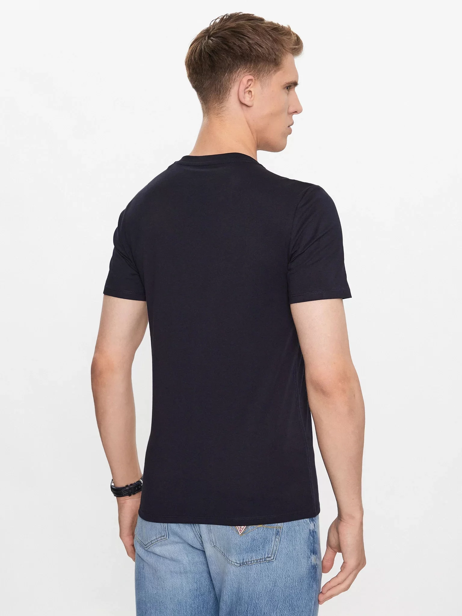 Guess VN SS CORE TEE Erkek Lacivert T-shirt M2YI37I3Z14-G7V2