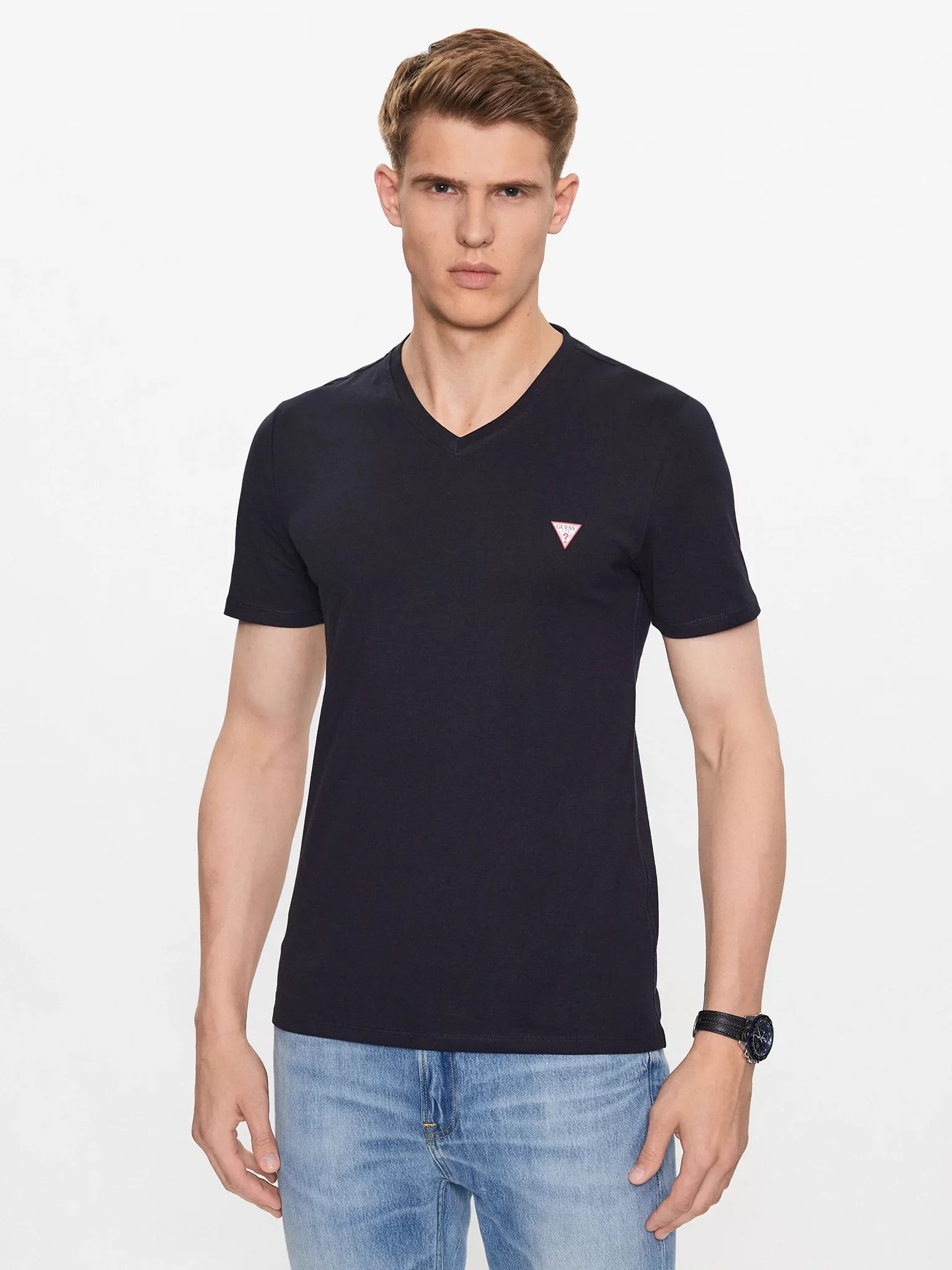 Guess VN SS CORE TEE Erkek Lacivert T-shirt M2YI37I3Z14-G7V2