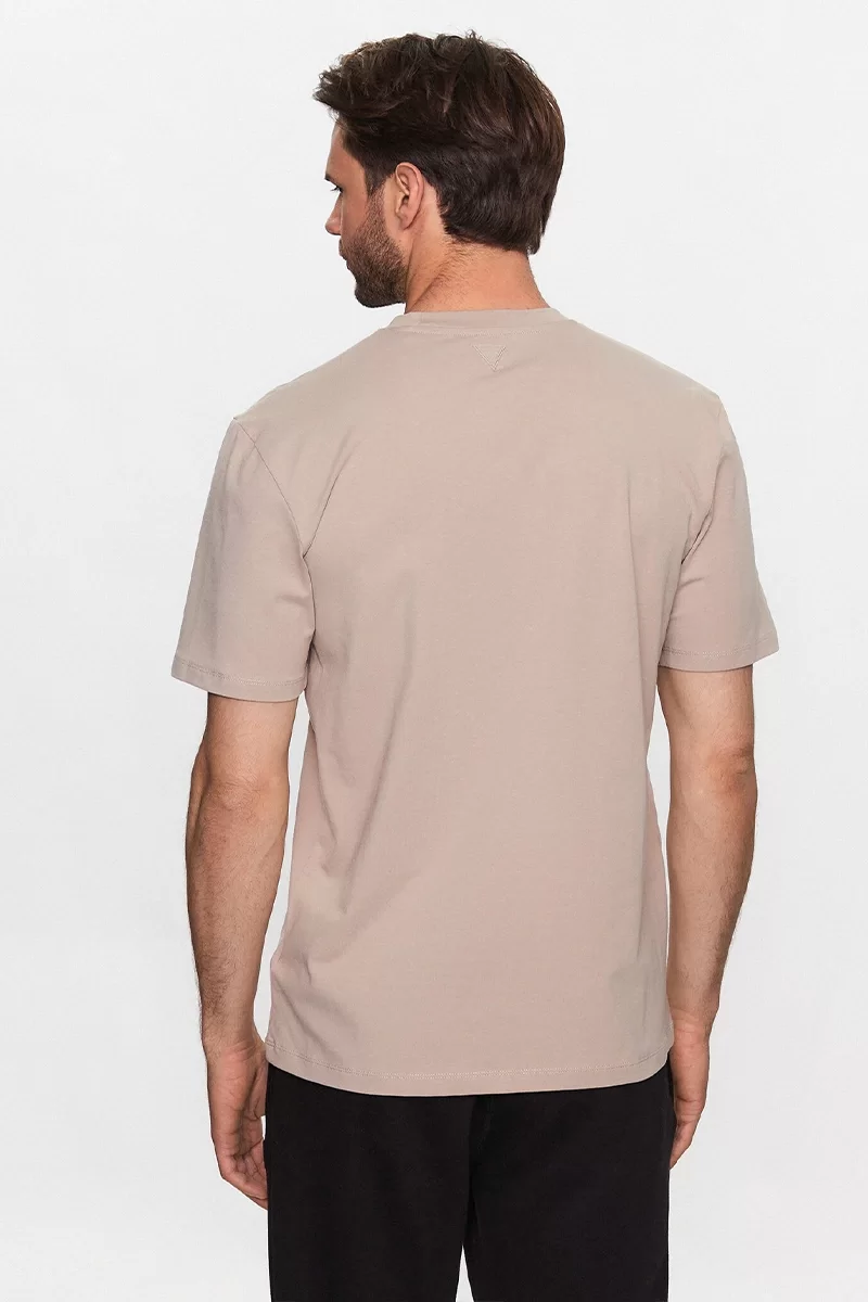 Guess SS ALPHY T-SHIRT Erkek Bej T-shirt Z2YI11J1314-G1CA