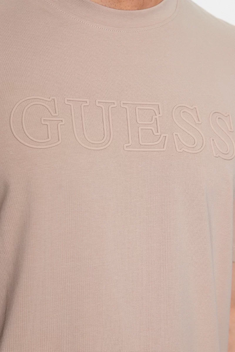 Guess SS ALPHY T-SHIRT Erkek Bej T-shirt Z2YI11J1314-G1CA