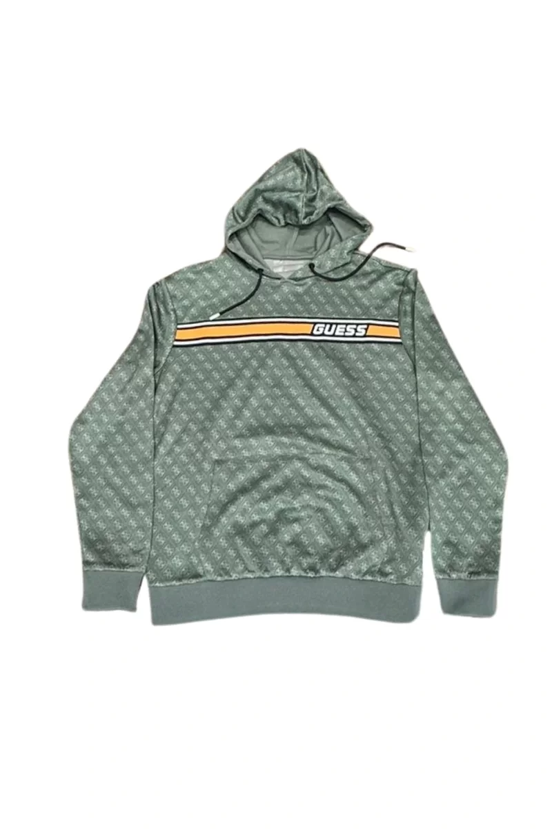 Guess New Korbın Hoodıe Sweatshırt Erkek Gri Sweatshirt Z4BQ30FL04Q-P8FI