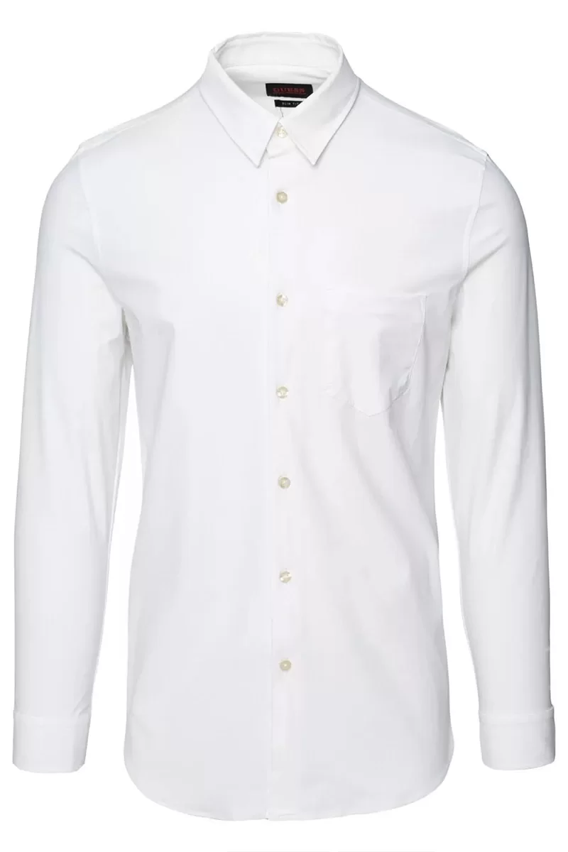 Guess LS SUNSET TECH SHIRT Erkek Beyaz Gömlek M3YH34WFKM0-G011