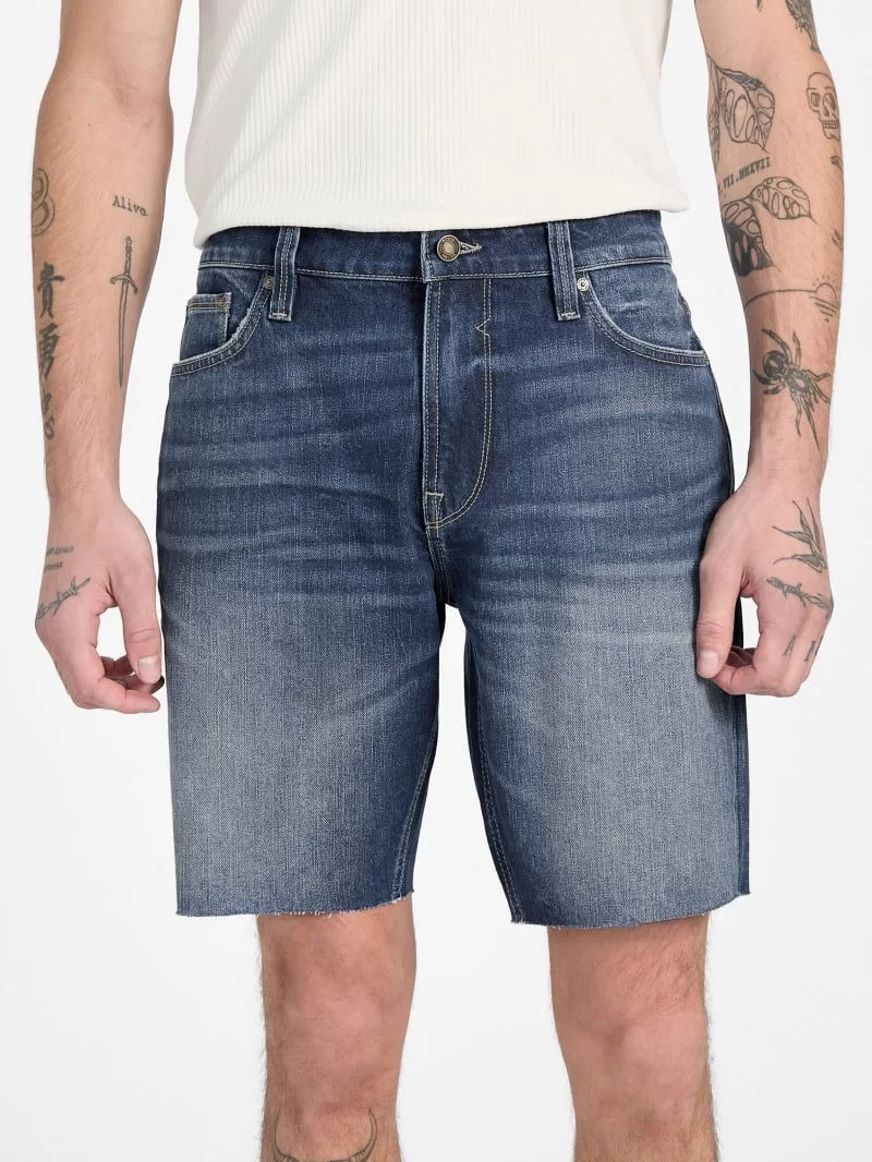 Guess WYATT SHORT Erkek Mavi Şort M5GDV2D4Z80-VTUR