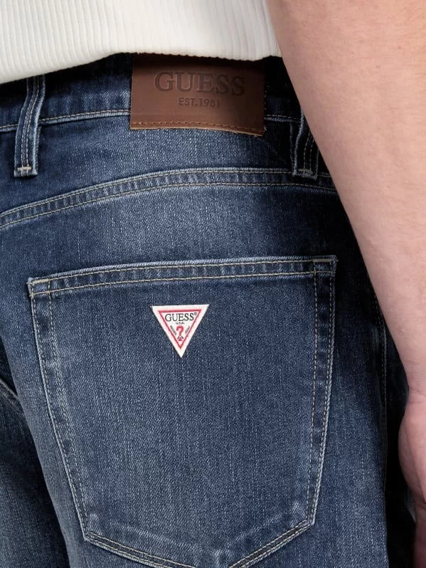 Guess WYATT SHORT Erkek Mavi Şort M5GDV2D4Z80-VTUR