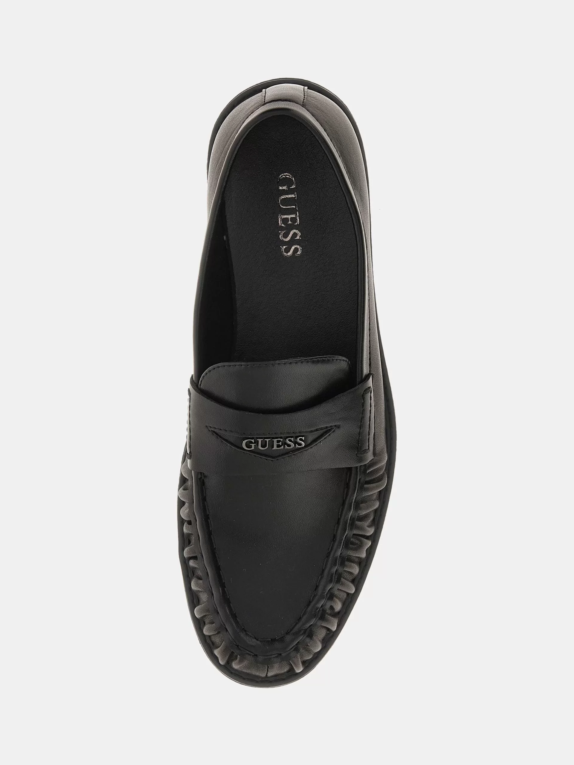 Guess Osaka Erkek Siyah Loafer FMJOSALEA14-BLACK