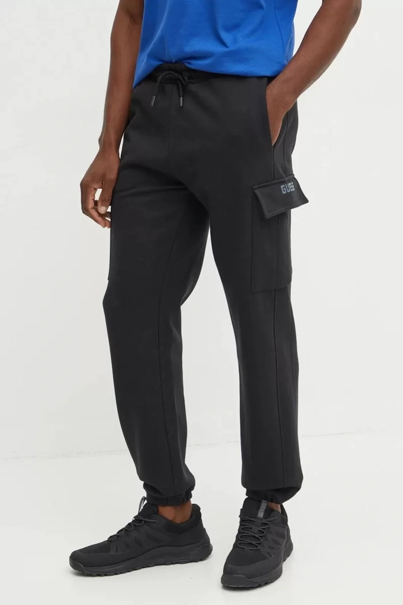 Guess Keıd Cuffed Cargo Pant Erkek Siyah Eşofman Altı Z4BB09KCEA0-JBLK