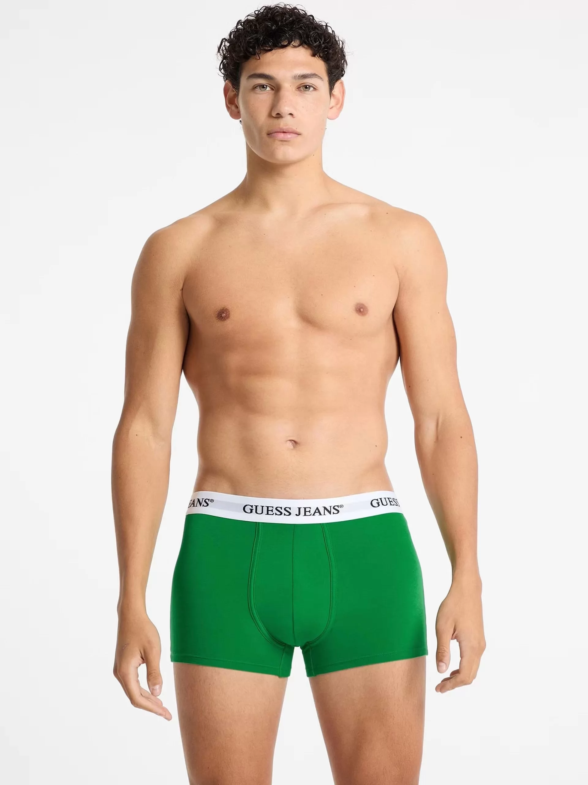 Guess Jeans GJ 3 PACK TRUNK Erkek Yeşil Boxer M4BZ48K6YW1-FN2O