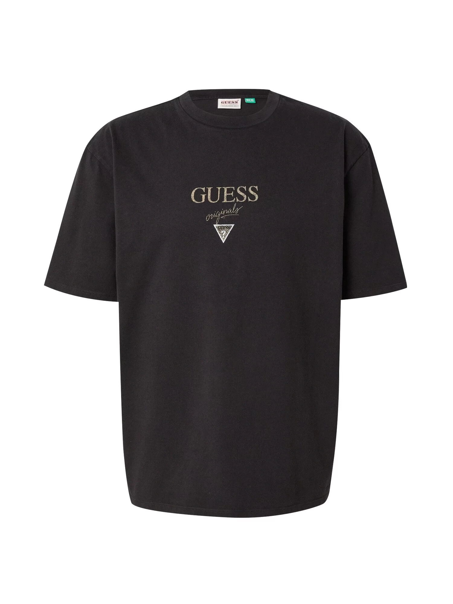 Guess GO PRINTED BAKER LOGO TEE Erkek Siyah T-shirt M5GI69K8FQ4-JTMU