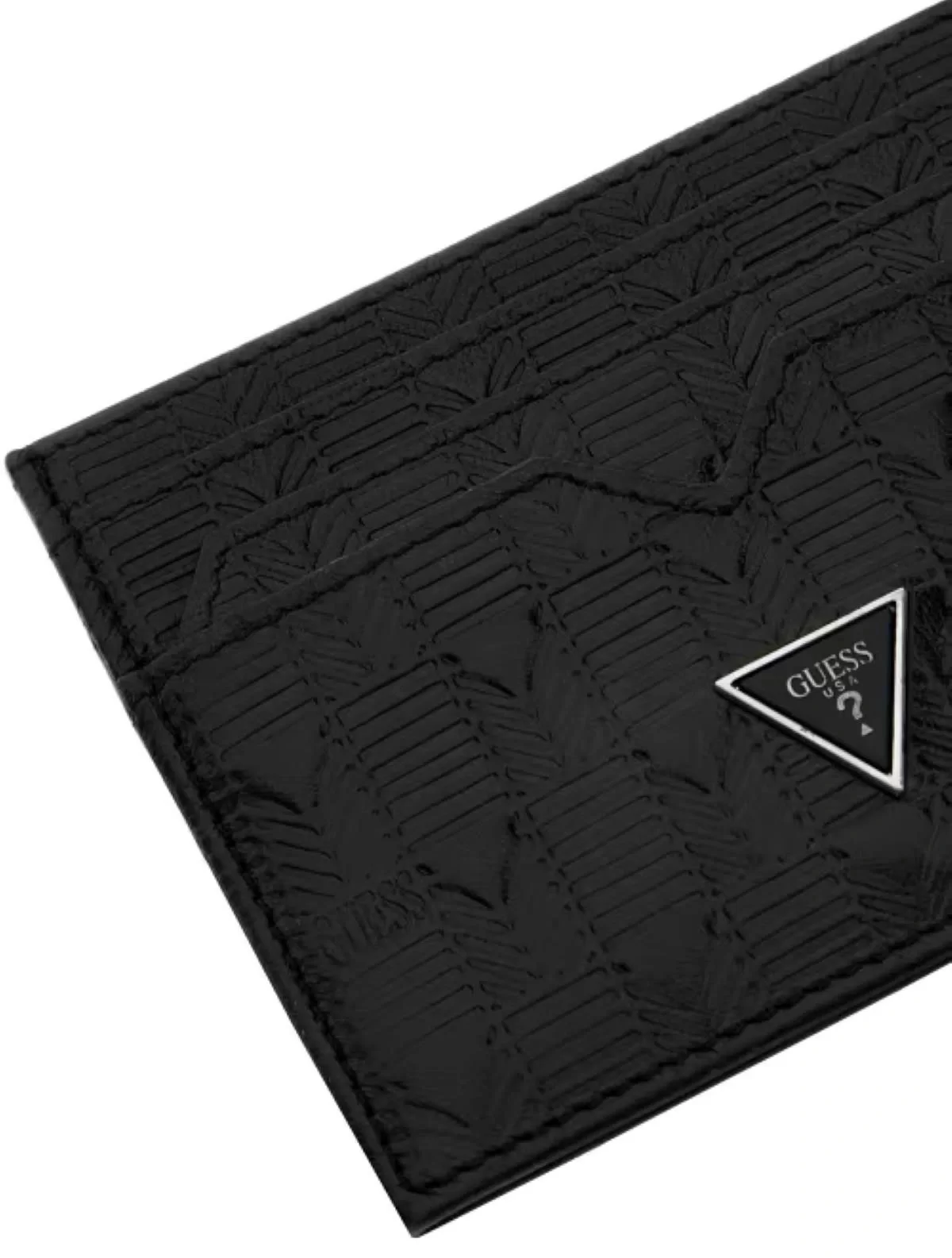 Guess Dublın Trıangle Card Case Erkek Siyah Kartlık SMDUGWLEA50-BLA