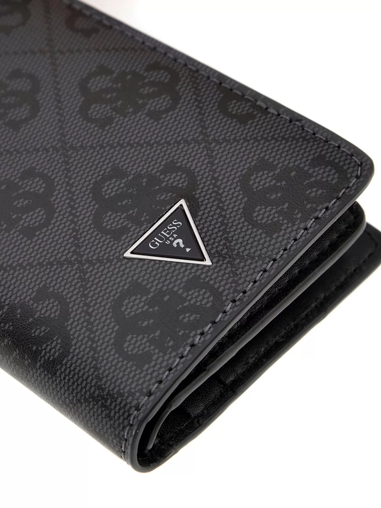 Guess Madrıd Flat Card Holder W Flap Erkek Siyah Cüzdan SMMALLLEA21-BLA