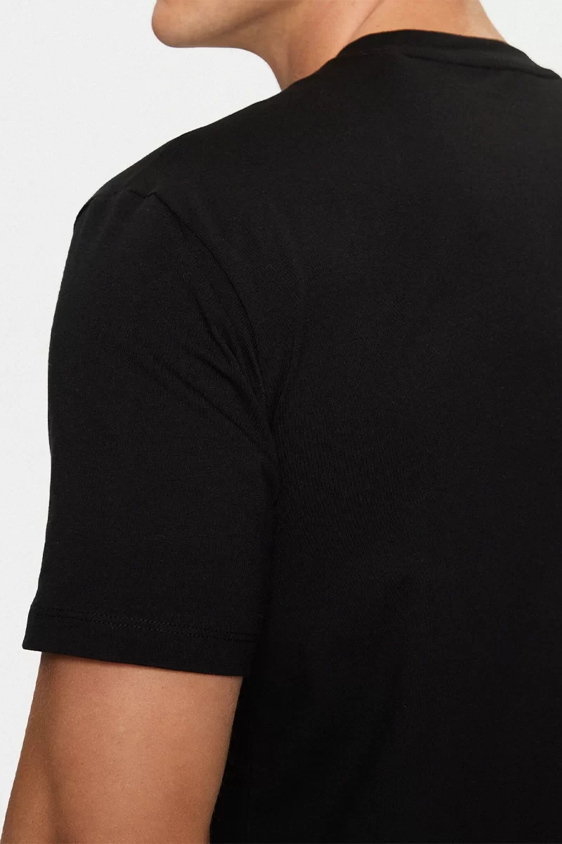 Guess Kefka Cn T-Shırt Erkek Siyah T-Shirt Z5RI01J1314-JBLK