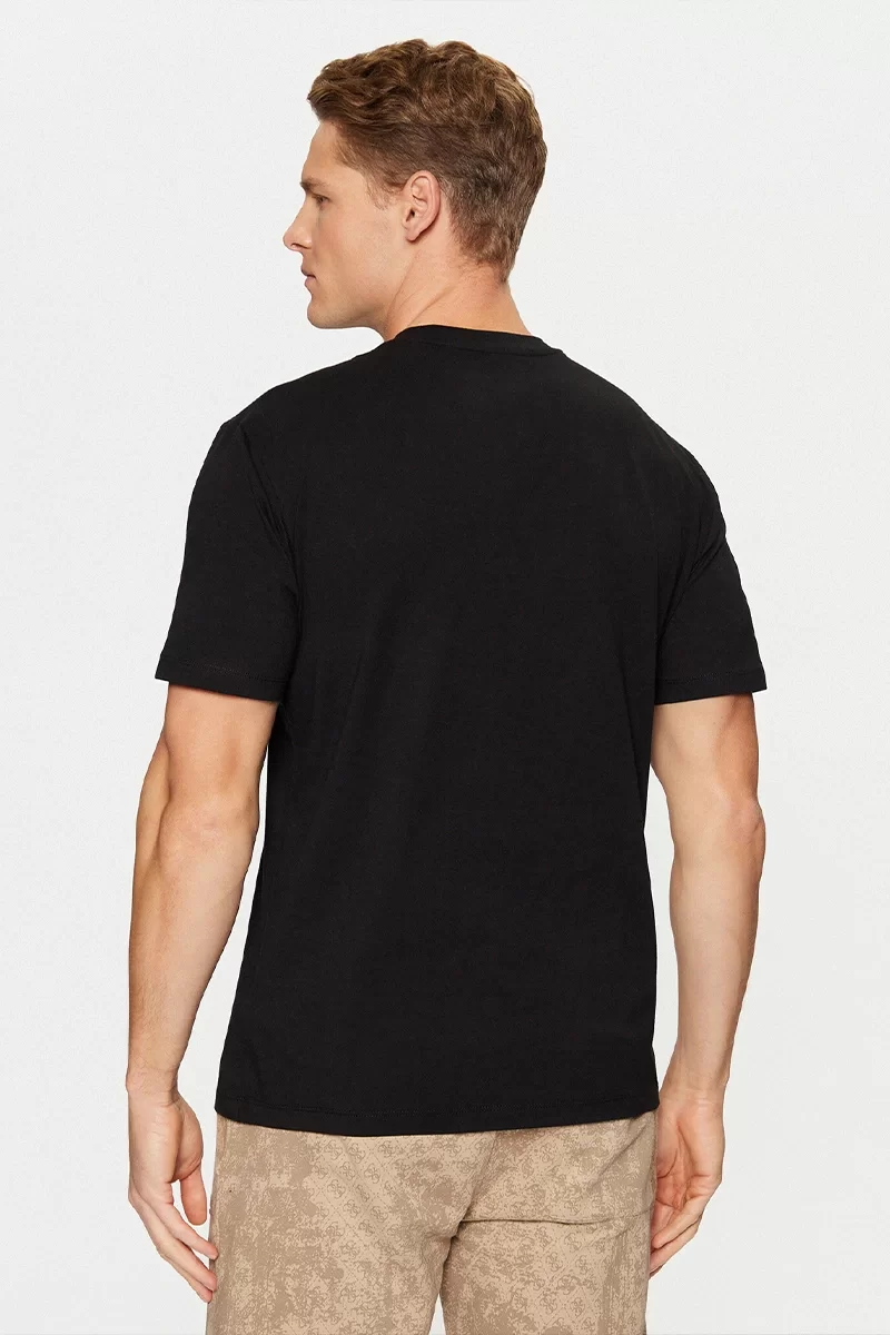 Guess Kefka Cn T-Shırt Erkek Siyah T-Shirt Z5RI01J1314-JBLK