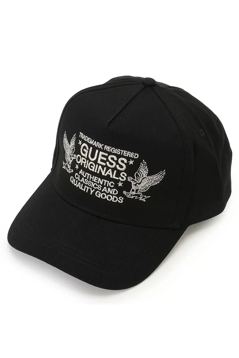 Guess GO TRADEMARK TRUCKER HAT Erkek Siyah Şapka M5GZ14WO07T-A907