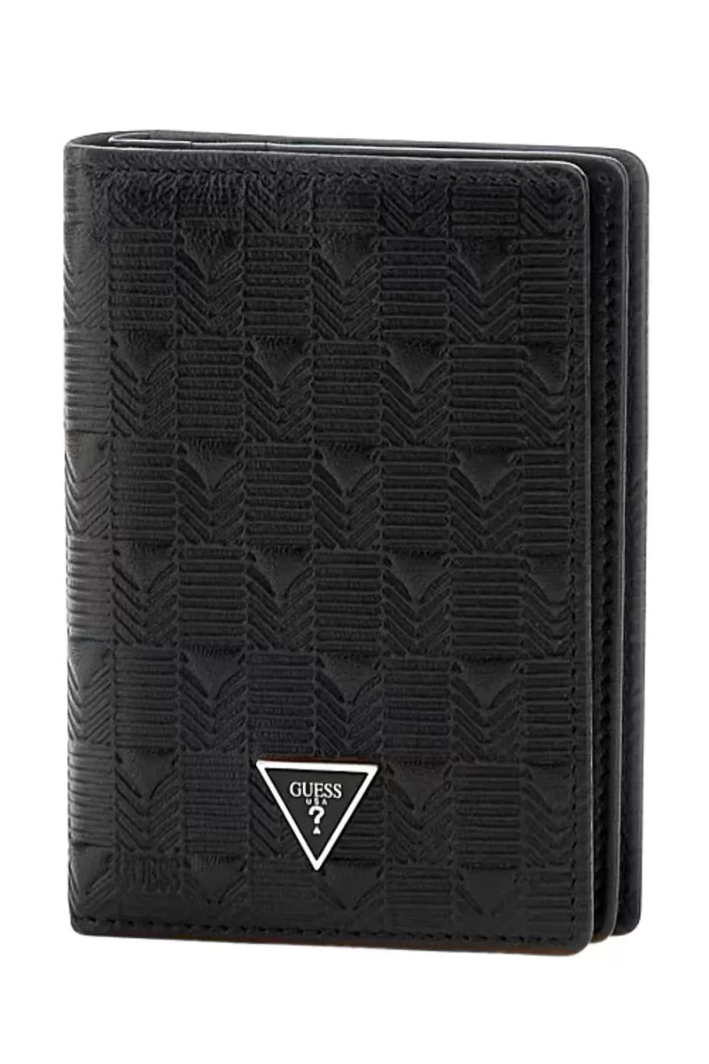 Guess MADRID FLT CARD HOLDER W FLAP Erkek Siyah Kartlık SMMADLLEA21-BLA