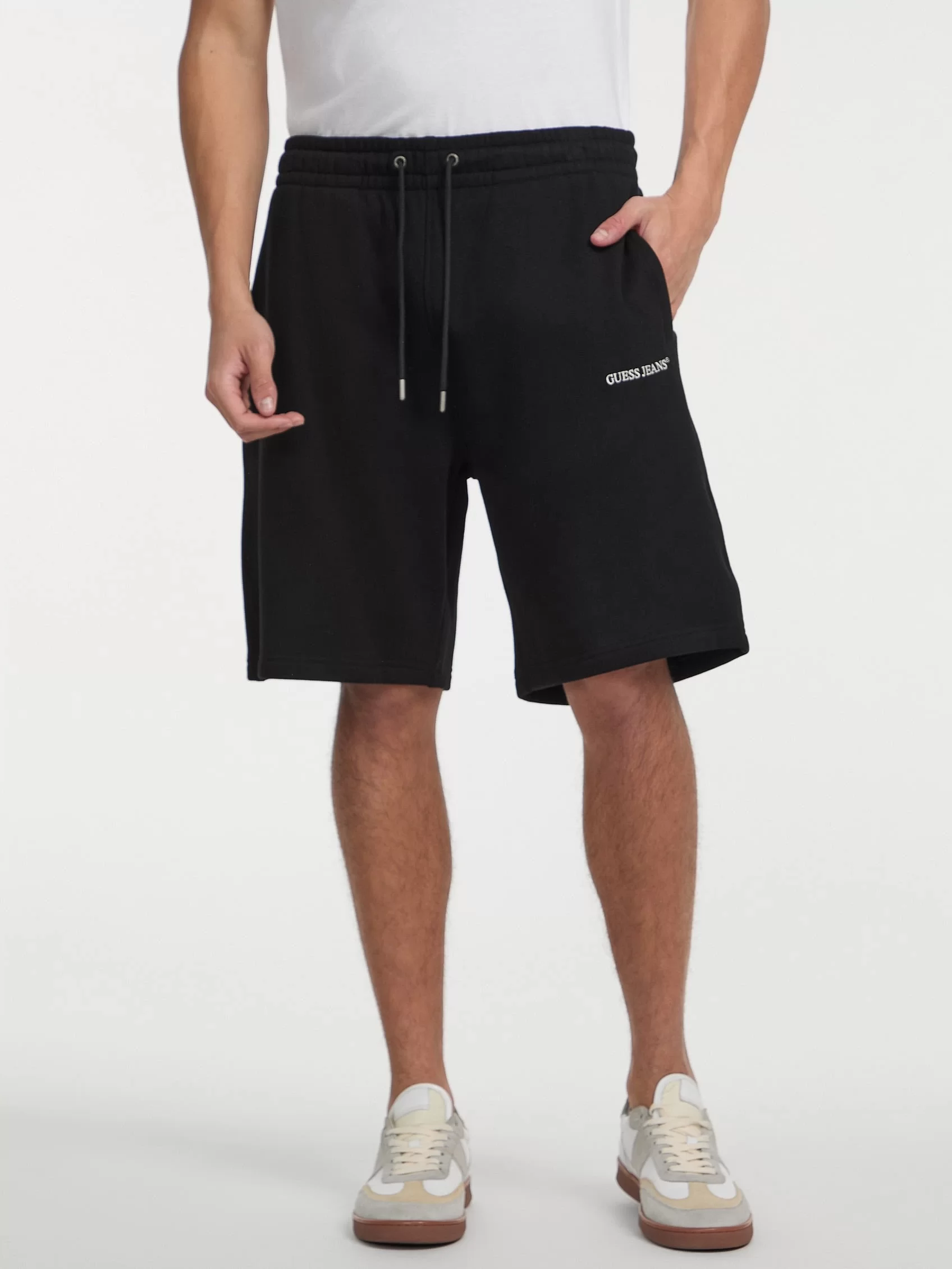 Guess Jeans GJ REG EMBRO SHORTS Erkek Siyah Şort M5GD49KCPR1-JBLK