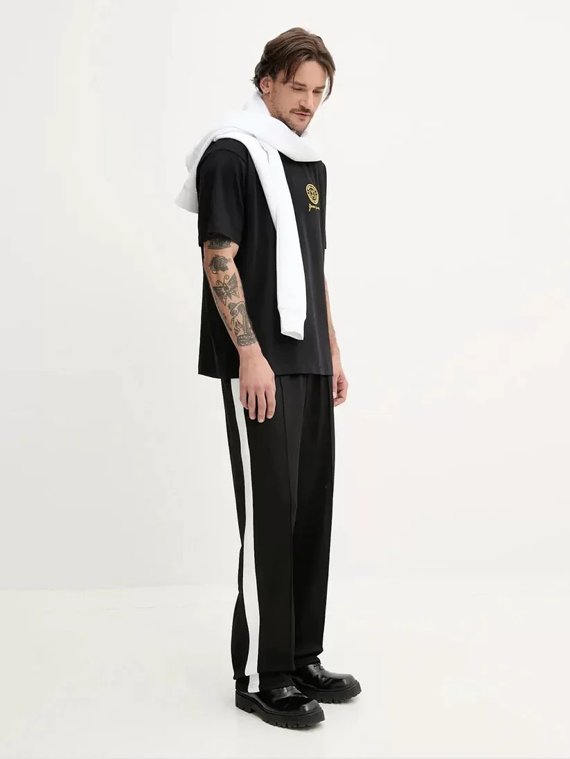 Guess Jeans GJ SS CN OS EMBROIDERY PATCH T Erkek Siyah T-shirt M5GI56K8FQ4-JBLK