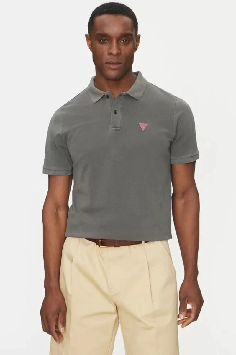 Guess SS BASIC GD POLO Erkek Siyah T-shirt F5GP00K9WF1-JBLK
