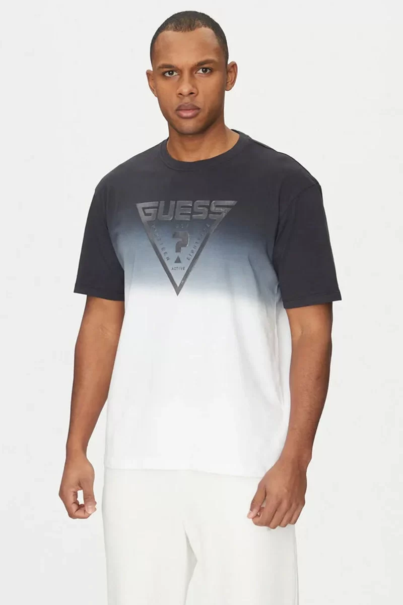 Guess SLUG CN T-SHIRT Erkek Siyah T-shirt Z5GI02I3Z14-JBLK