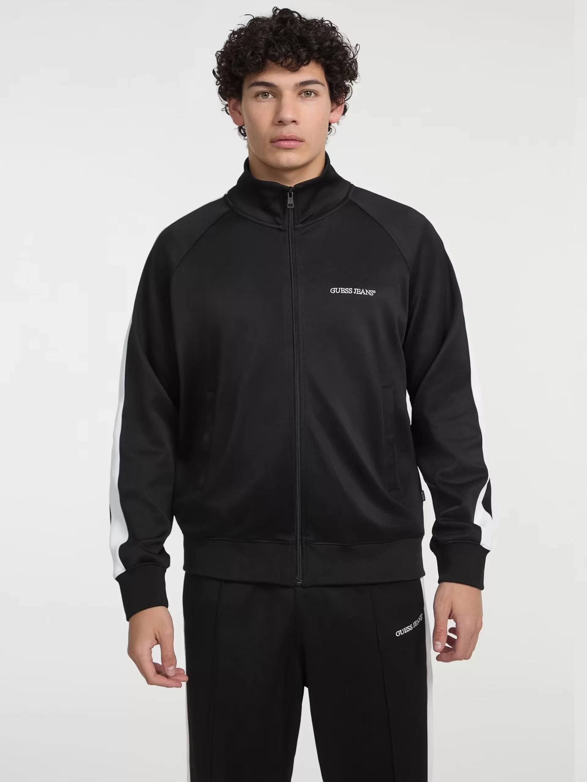 Guess jeans Gj Trıcot Track Jacket Erkek Siyah Eşofman Üstü M5GQ29KB212-JBLK