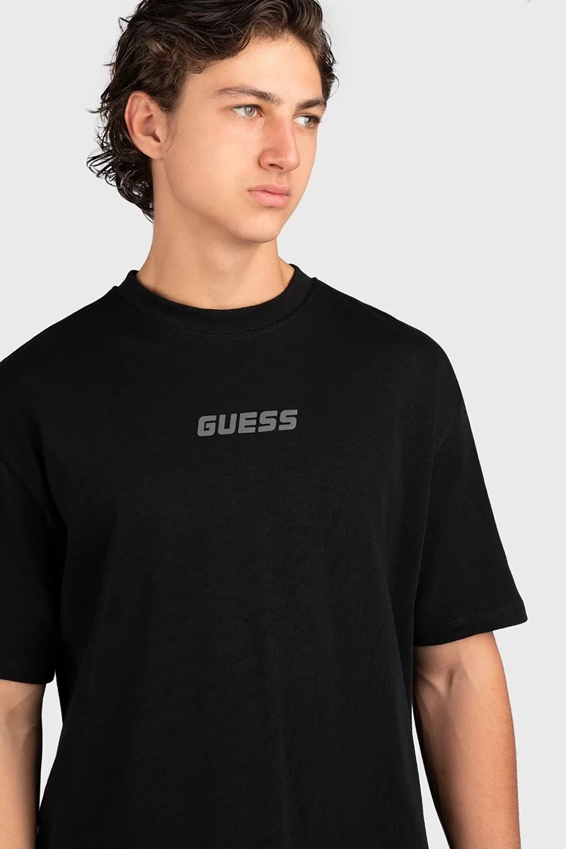Guess DALIM CN T-SHIRT Erkek Siyah T-shirt Z4BI00KCE21-JBLK