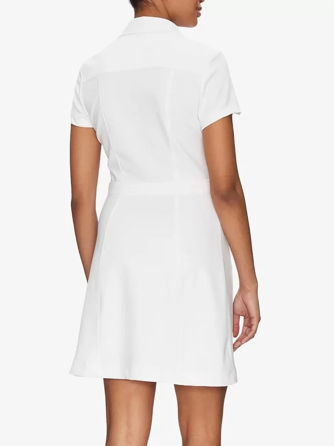 Guess ES SS ELORA POCKETS DRESS Kadın Beyaz Elbise W5GK70KCBO2-G011