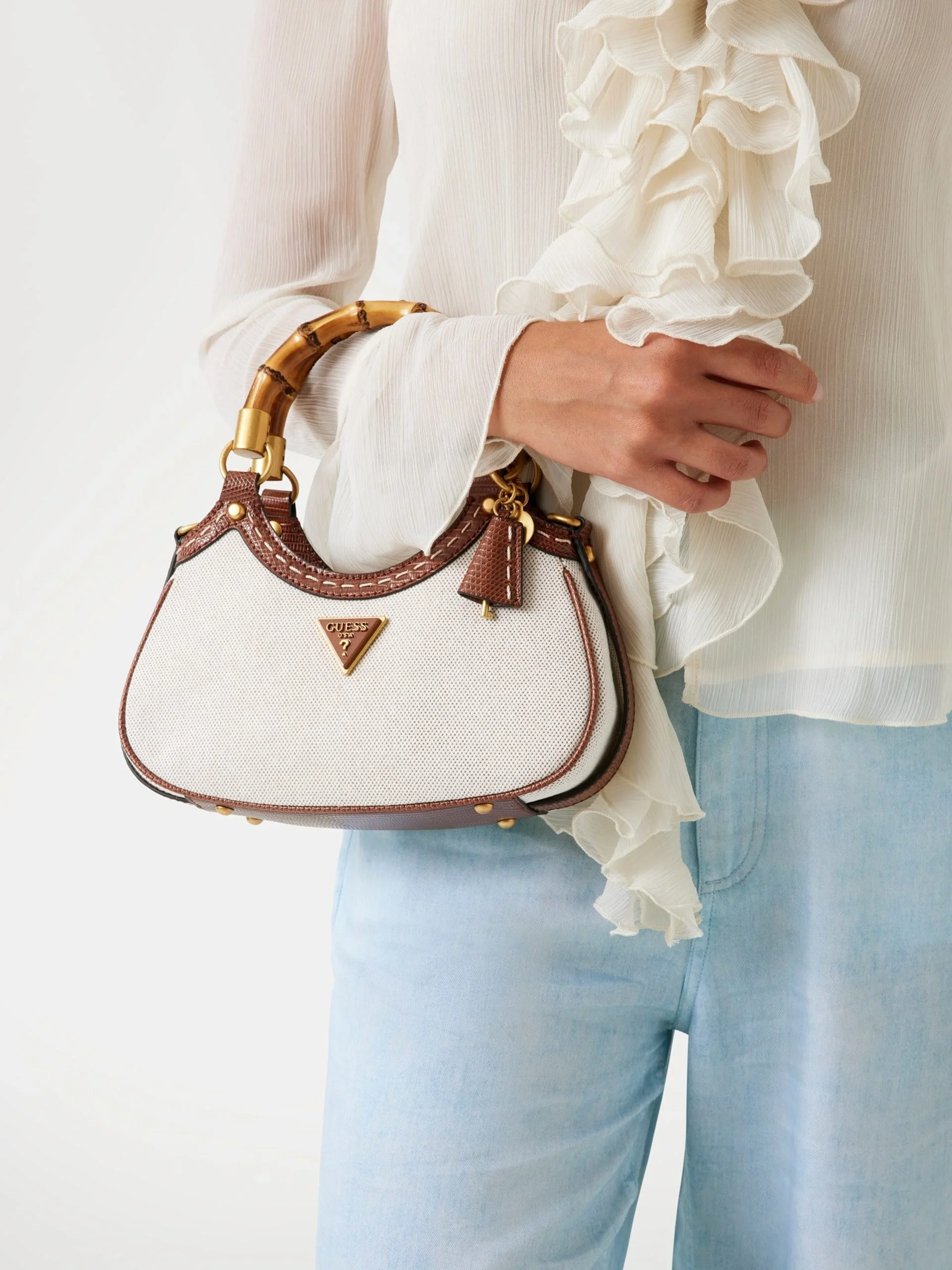 Guess Etel Kadın Kahverengi El Çantası HWWA9233760-COG