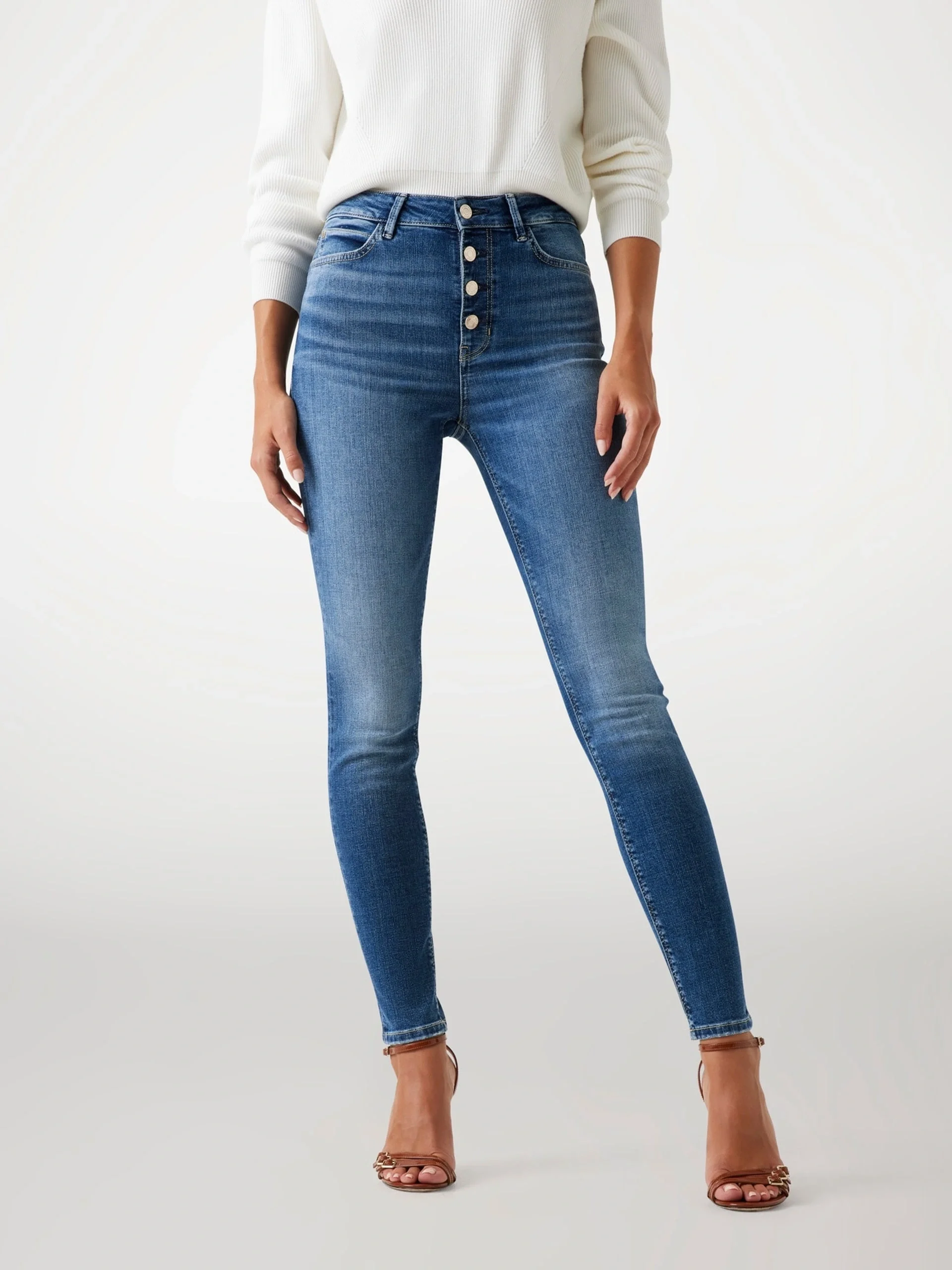 Guess Exposed Kadın Çok Renkli Slim Fit Jean W5BA28D0793-WNL1