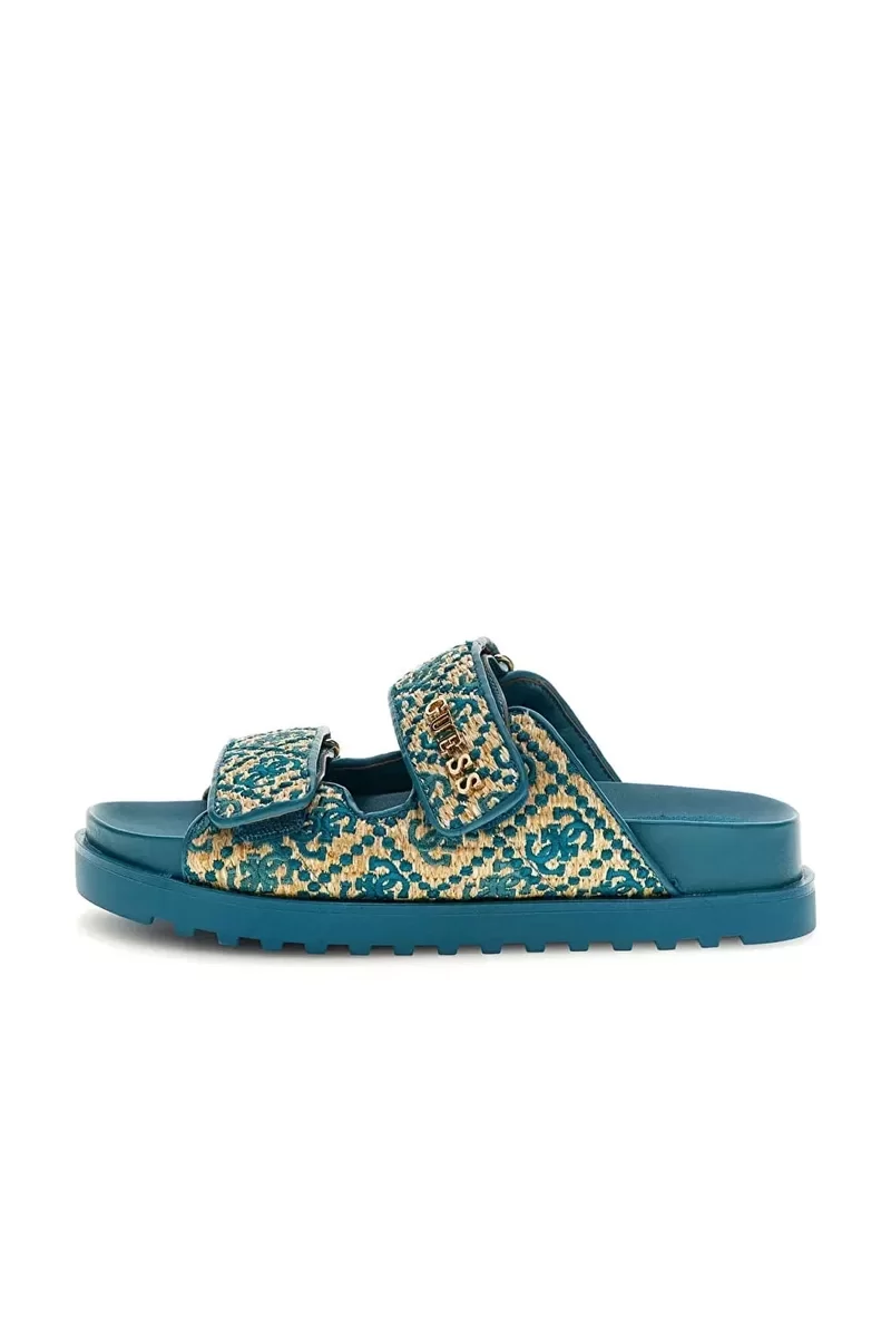Guess FADELIZZ Kadın Yeşil Terlik FLJFZZFAB19-TEAL