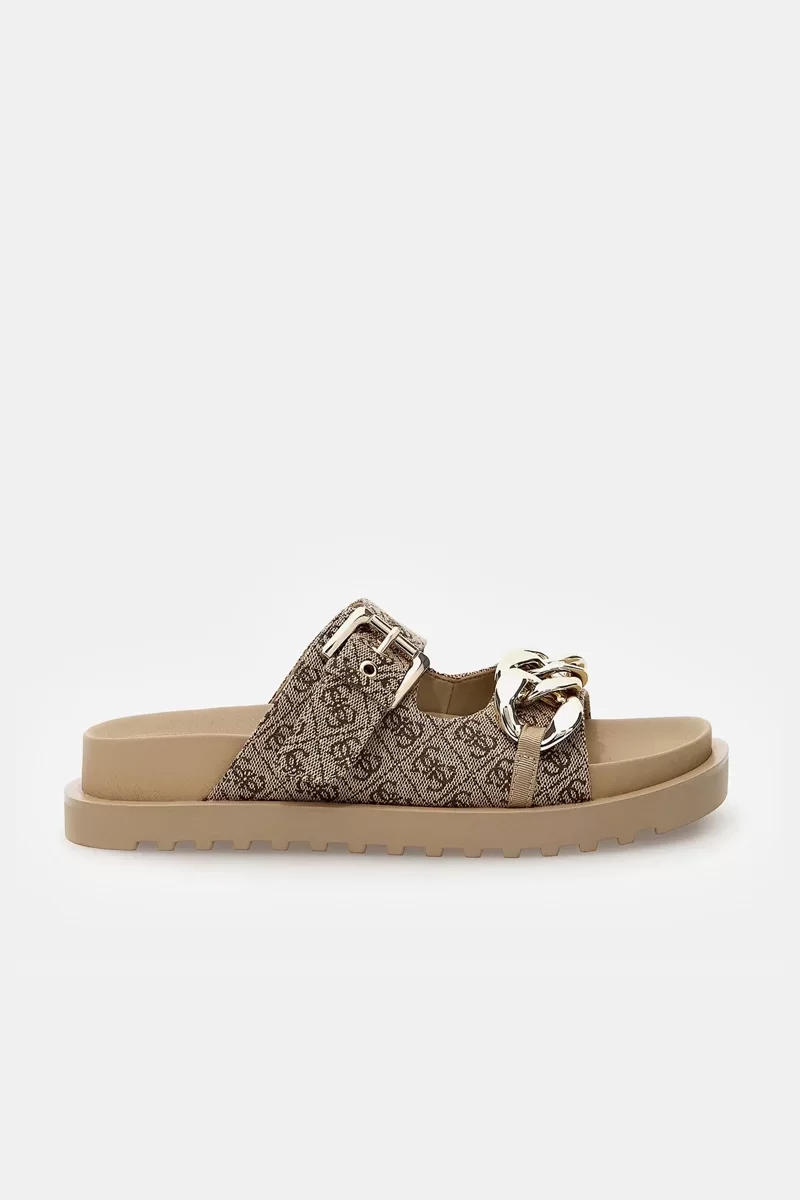Guess CASUAL Kadın Bej/Kahverengi Terlik FL6FT2FAL03-BEIBR