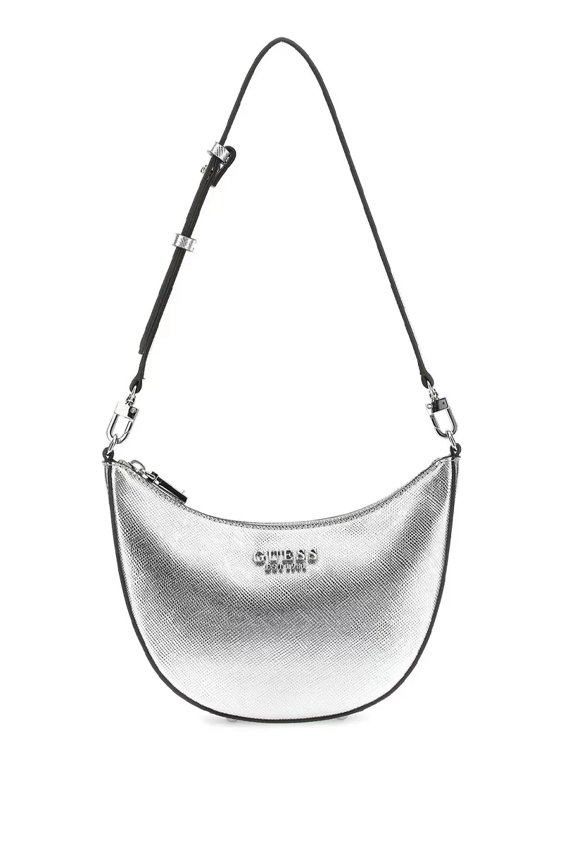 Guess Fedana Mını Top Zıp Shldr Bag Kadın Gri Mini Çanta HWZM9643720-SIL