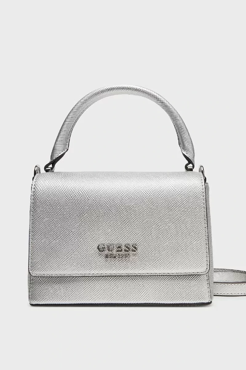 Guess FEDANA TOP HANDLE FLAP Kadın Gri El Çantası HWZM9643200-SIL