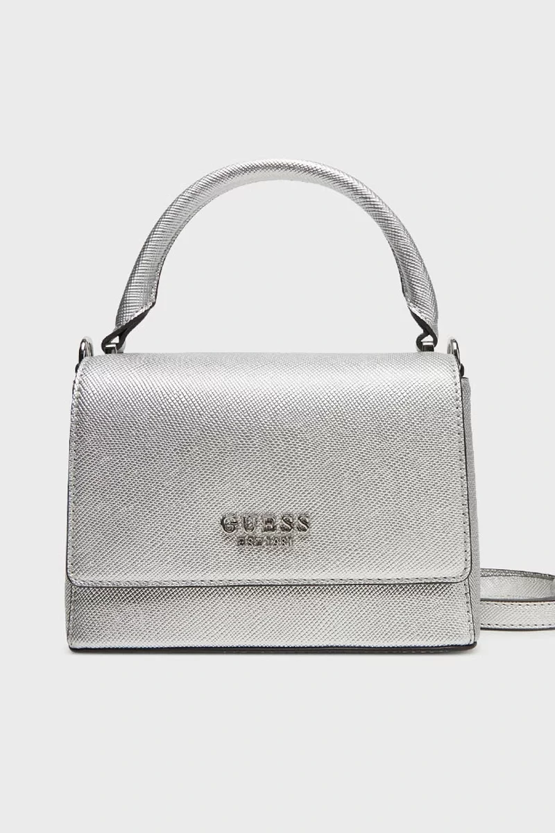 Guess FEDANA TOP HANDLE FLAP Kadın Gri El Çantası HWZM9643200-SIL