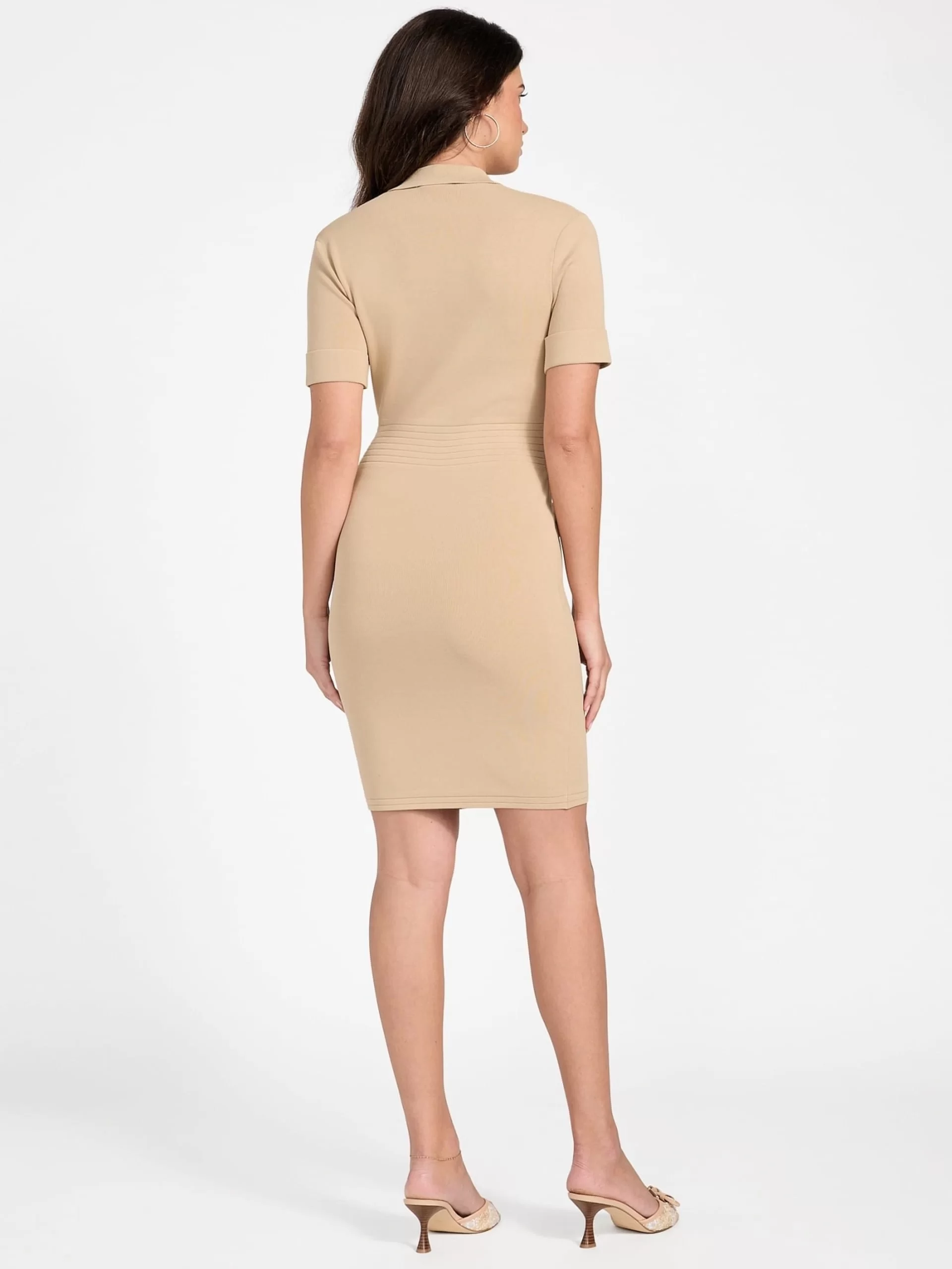 Guess Felicity Kadın Kahverengi Triko Elbise W5YK29Z0130-G1L7