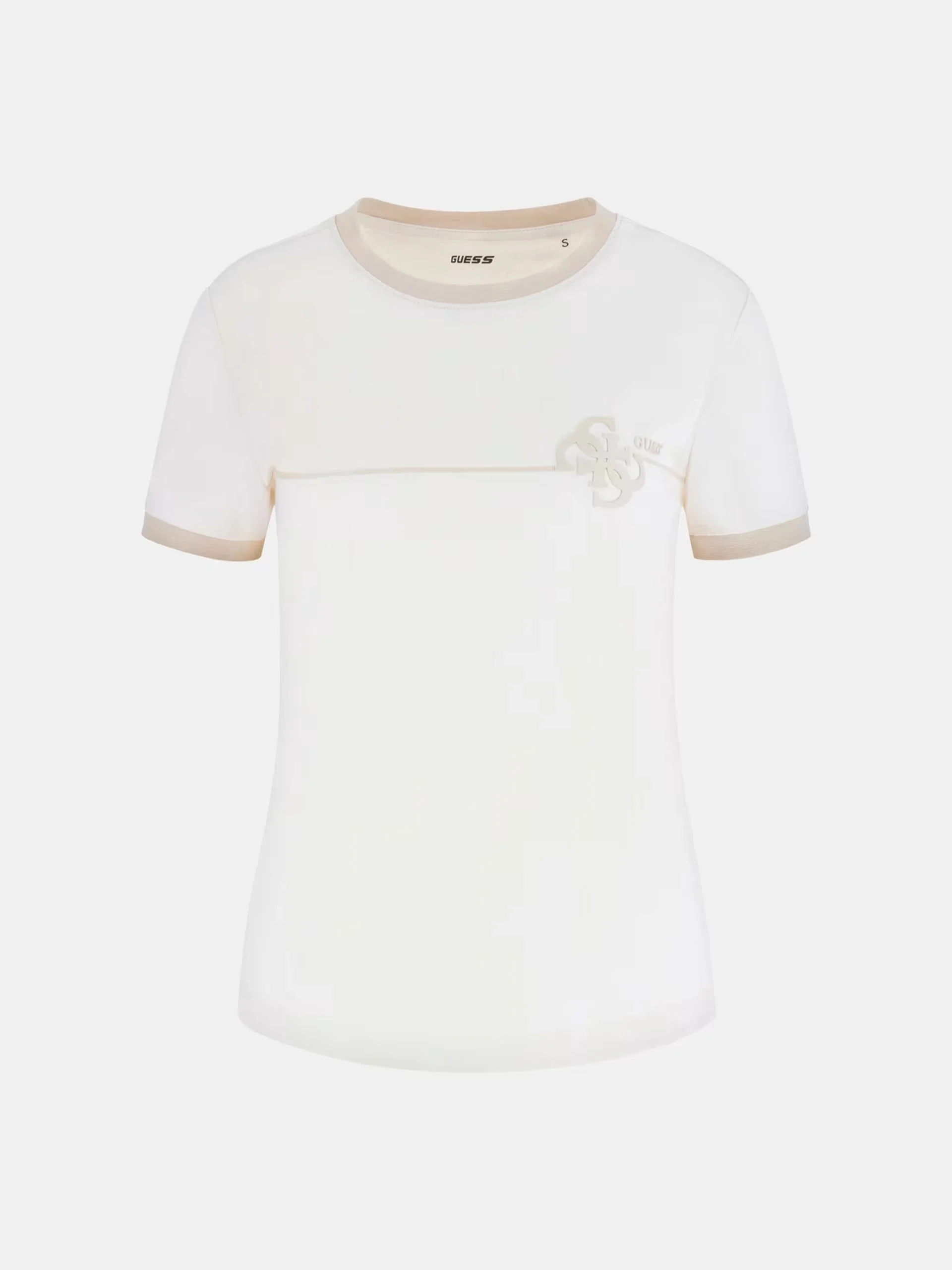 Guess Fosca Kadın Beyaz Aktif Boxy Fit T-Shirt V5BI06J1314-G1O6