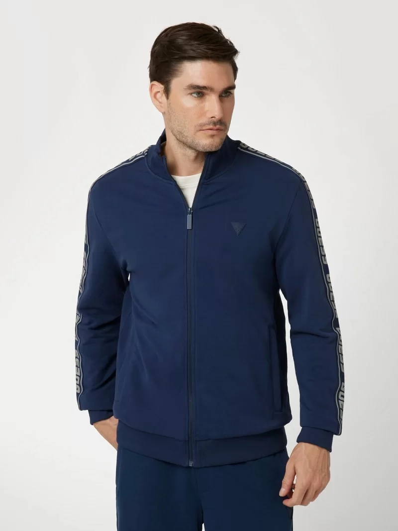 Guess FULL ZIP NEW ARLO SW Erkek Mavi Eşofman Üstü Z2YQ12K6ZS1-G7R1