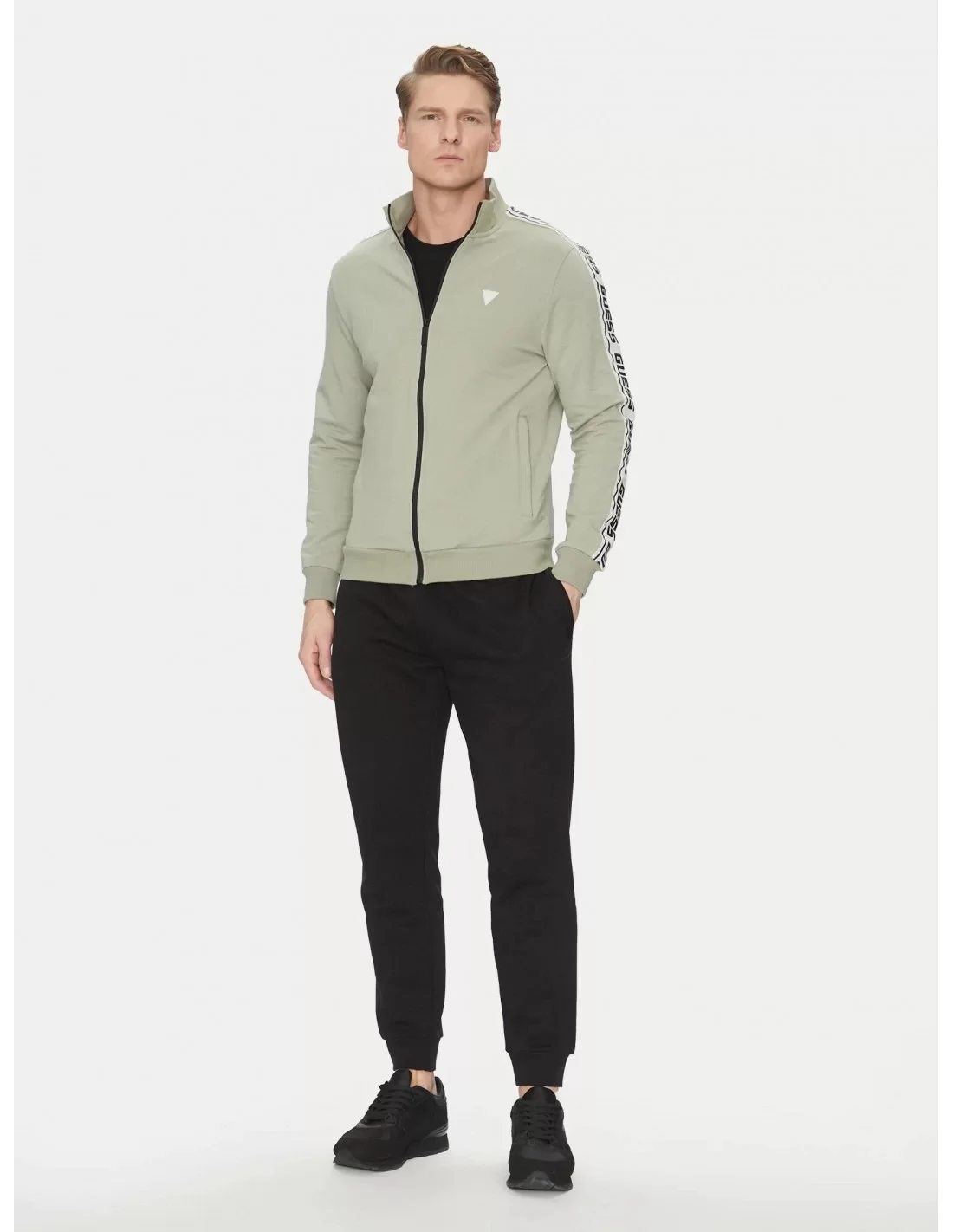 Guess FULL ZIP NEW ARLO SWEATSHIRT Erkek Gri Eşofman Üstü Z2YQ12K6ZS1-G855