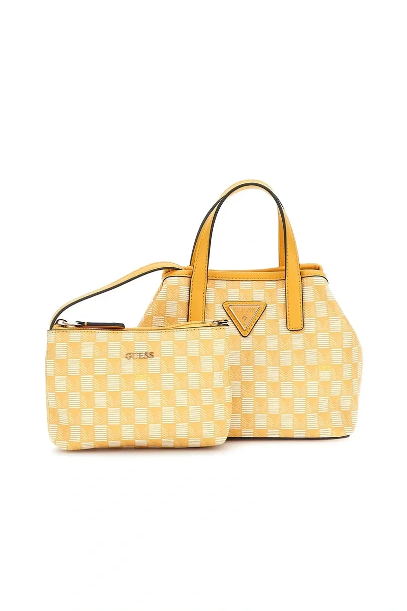 Guess G WAVE MINI TOTE Kadın Sarı Mini Çanta HWJT9344750-YWL