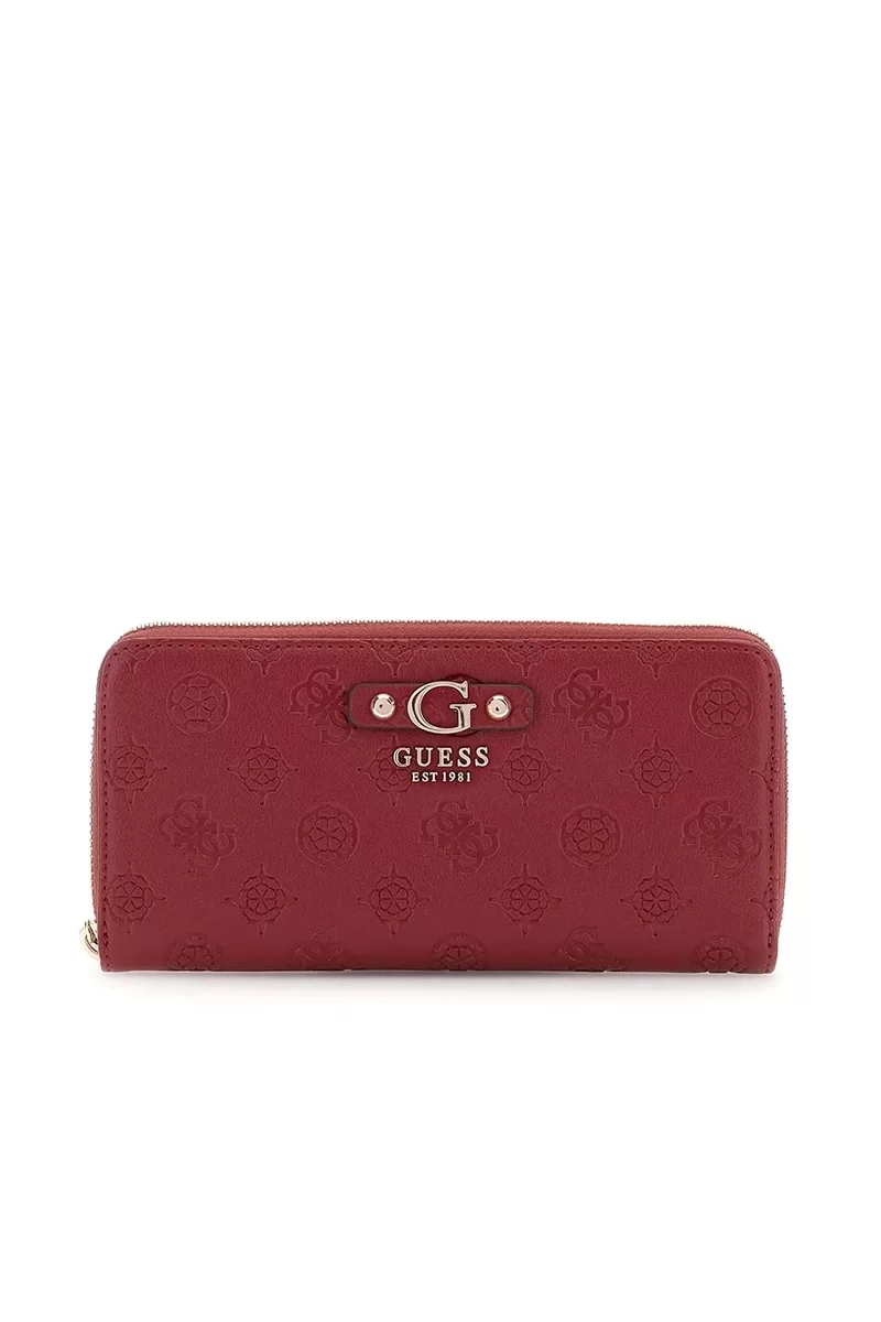 Guess GERTY SLG LARGE ZIP AROUND Kadın Kırmızı Cüzdan SWPD9529146-CLA