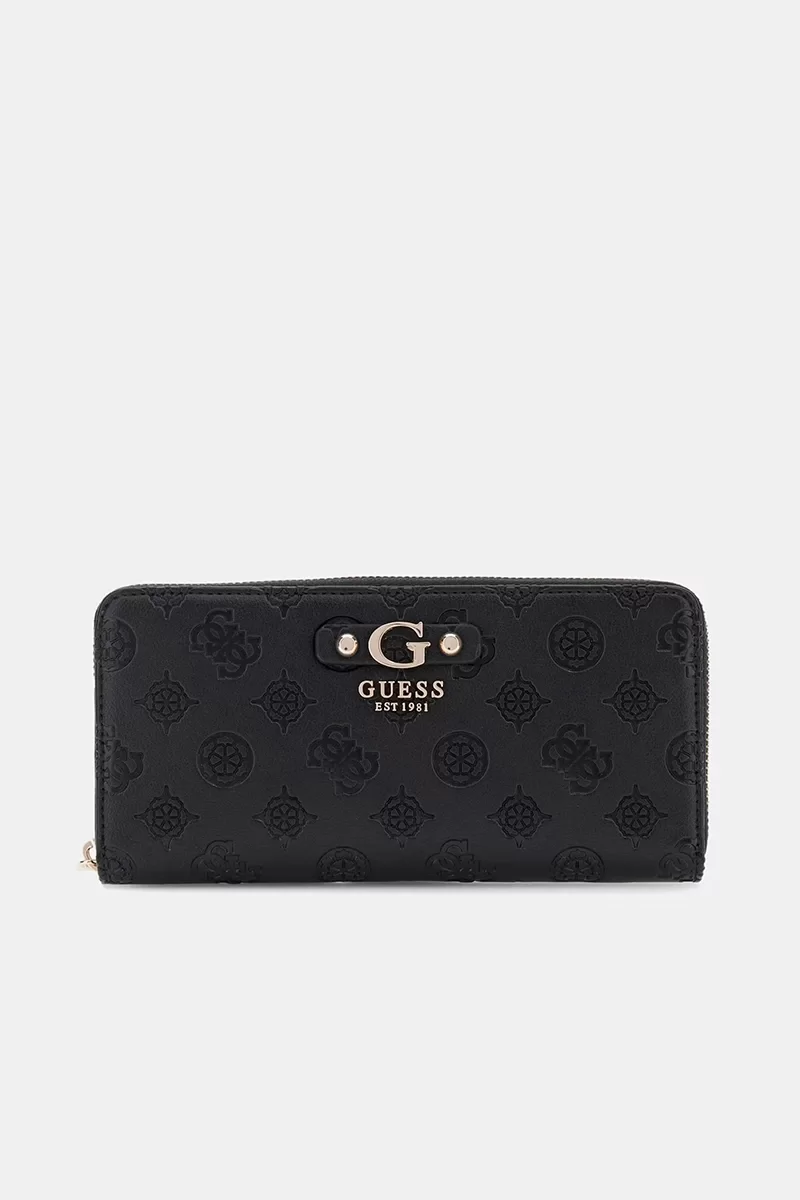 Guess GERTY SLG LARGE ZIP AROUND Kadın Siyah Cüzdan SWPD9529146-BLA