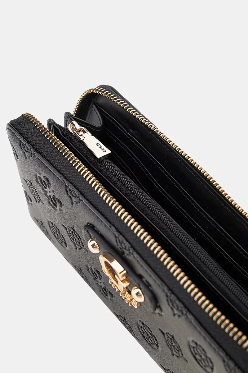 Guess GERTY SLG LARGE ZIP AROUND Kadın Siyah Cüzdan SWPD9529146-BLA