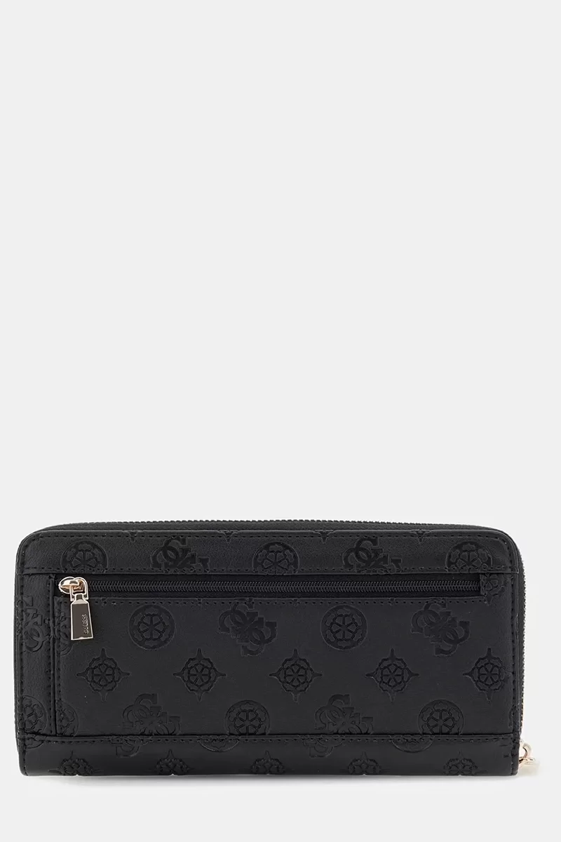 Guess GERTY SLG LARGE ZIP AROUND Kadın Siyah Cüzdan SWPD9529146-BLA